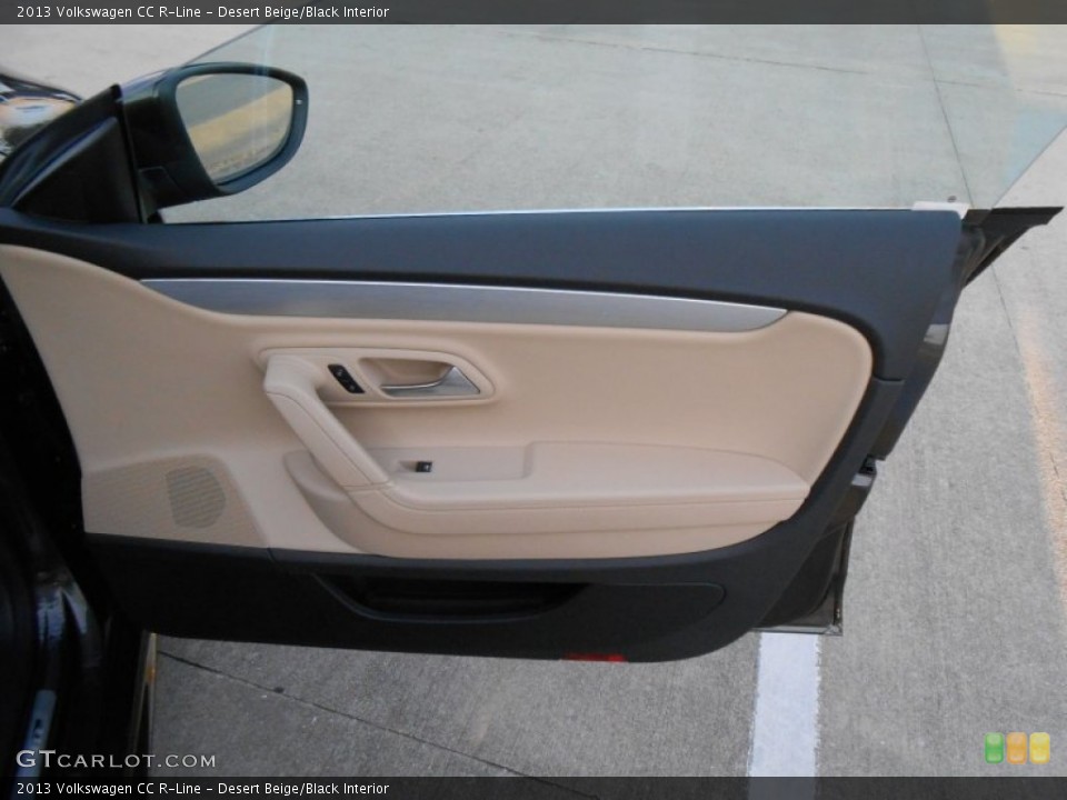 Desert Beige/Black Interior Door Panel for the 2013 Volkswagen CC R-Line #77833221