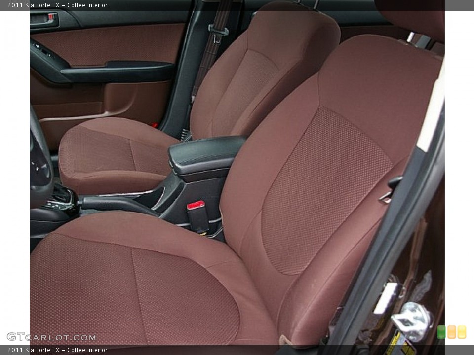 Coffee Interior Front Seat for the 2011 Kia Forte EX #77833386