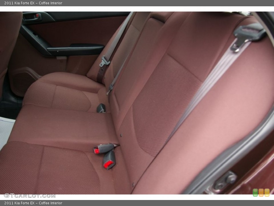 Coffee Interior Rear Seat for the 2011 Kia Forte EX #77833412