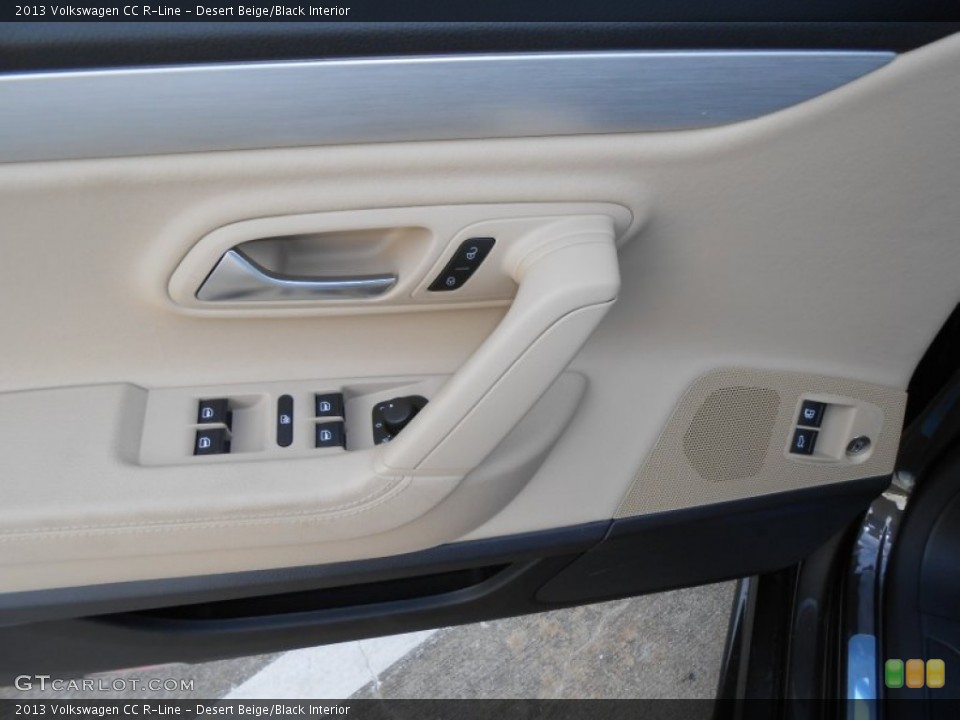 Desert Beige/Black Interior Door Panel for the 2013 Volkswagen CC R-Line #77833464