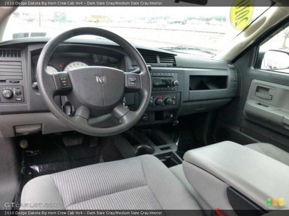 Dark Slate Gray/Medium Slate Gray Interior Prime Interior for the 2010 Dodge Dakota Big Horn Crew Cab 4x4 #77833860