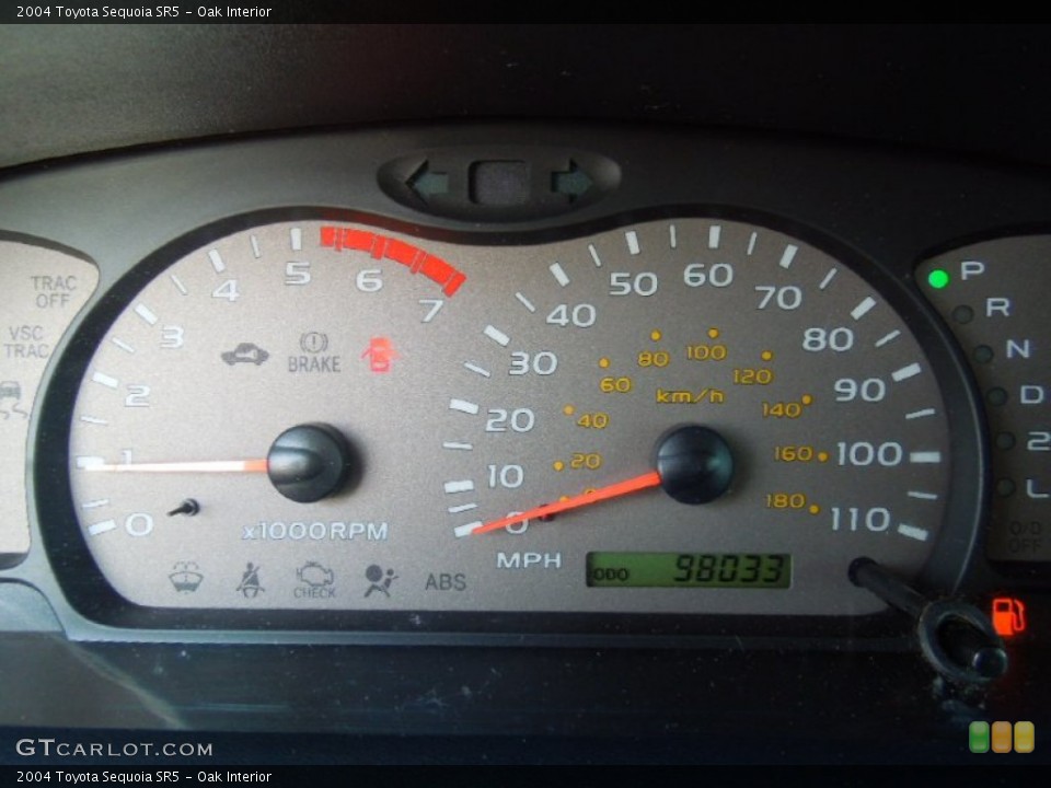 Oak Interior Gauges for the 2004 Toyota Sequoia SR5 #77834272