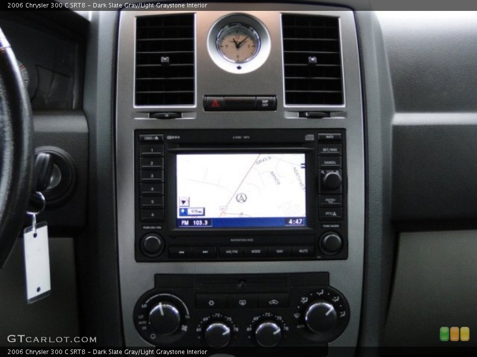 Dark Slate Gray/Light Graystone Interior Controls for the 2006 Chrysler 300 C SRT8 #77834736