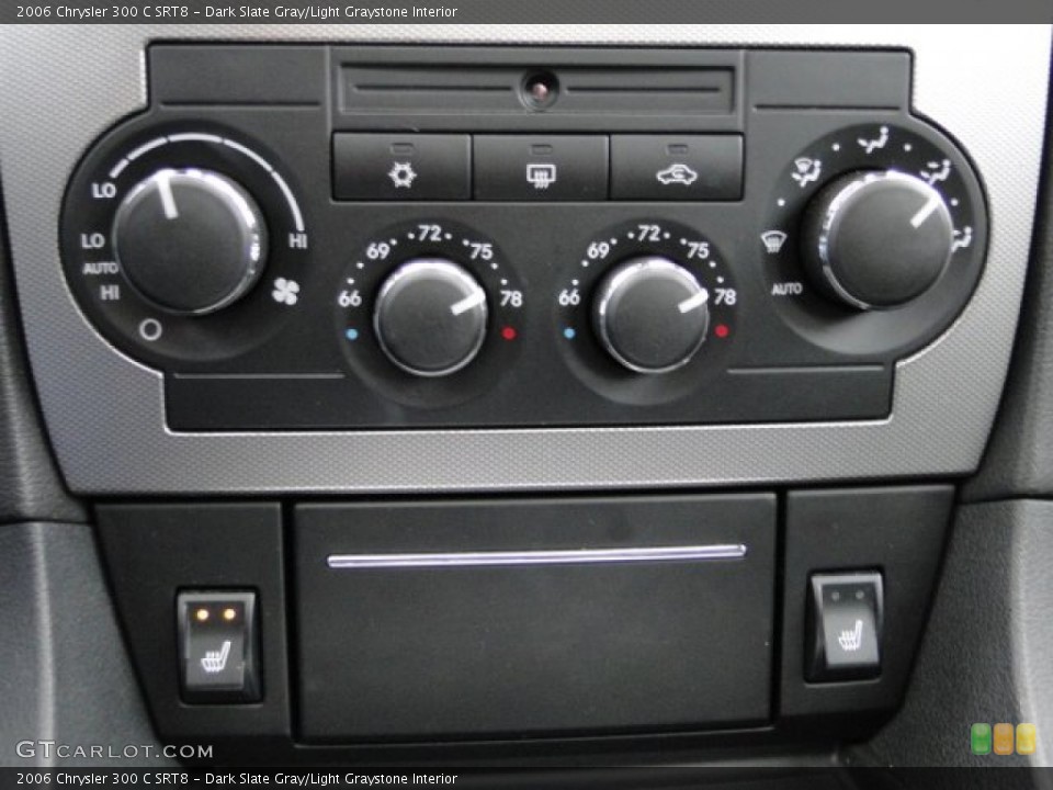 Dark Slate Gray/Light Graystone Interior Controls for the 2006 Chrysler 300 C SRT8 #77834785