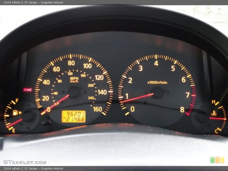 Graphite Interior Gauges for the 2004 Infiniti G 35 Sedan #77835198