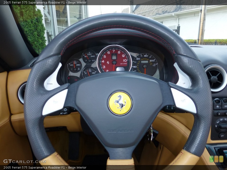 Beige Interior Steering Wheel for the 2005 Ferrari 575 Superamerica Roadster F1 #77835380