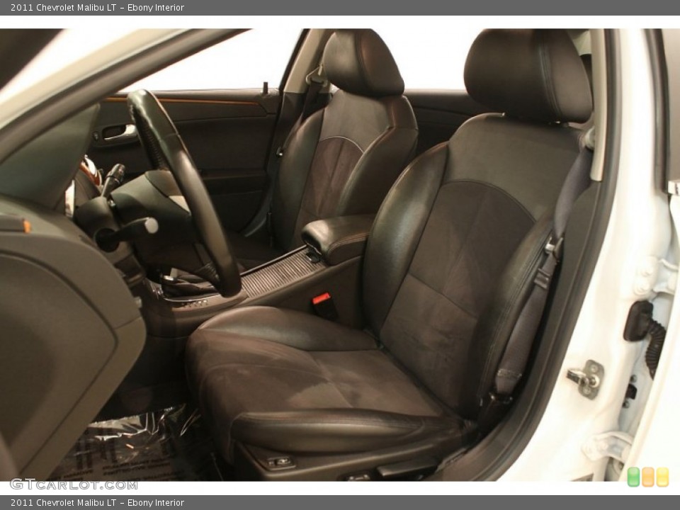 Ebony Interior Front Seat for the 2011 Chevrolet Malibu LT #77835399