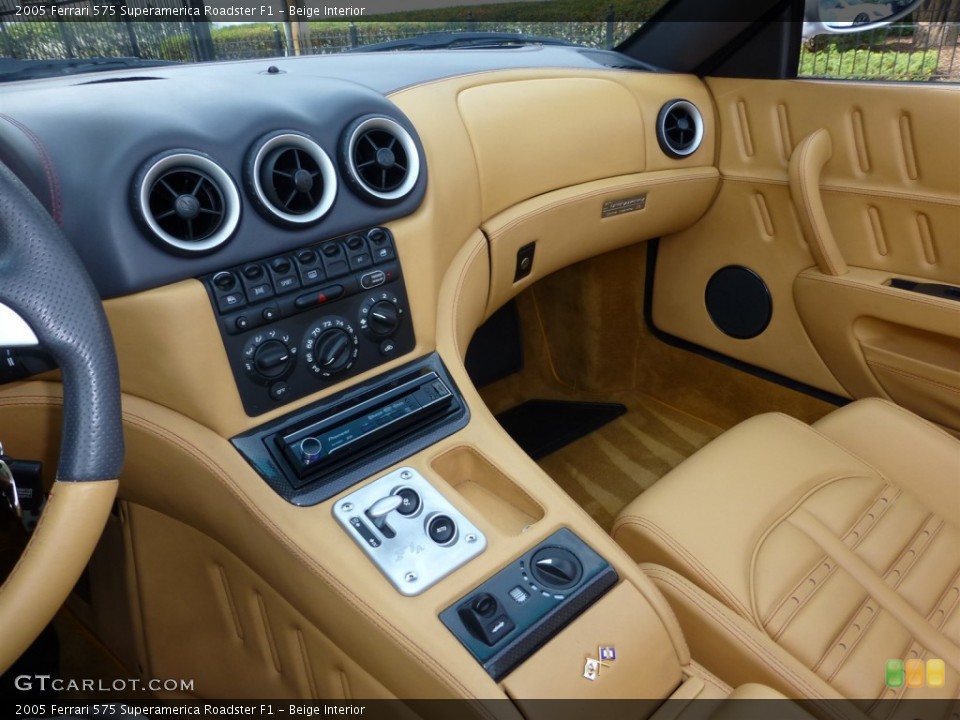 Beige Interior Controls for the 2005 Ferrari 575 Superamerica Roadster F1 #77835456