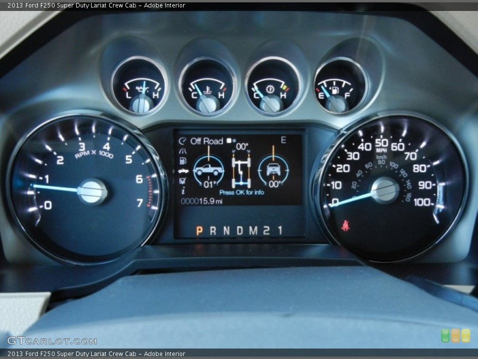 Adobe Interior Gauges for the 2013 Ford F250 Super Duty Lariat Crew Cab #77835576