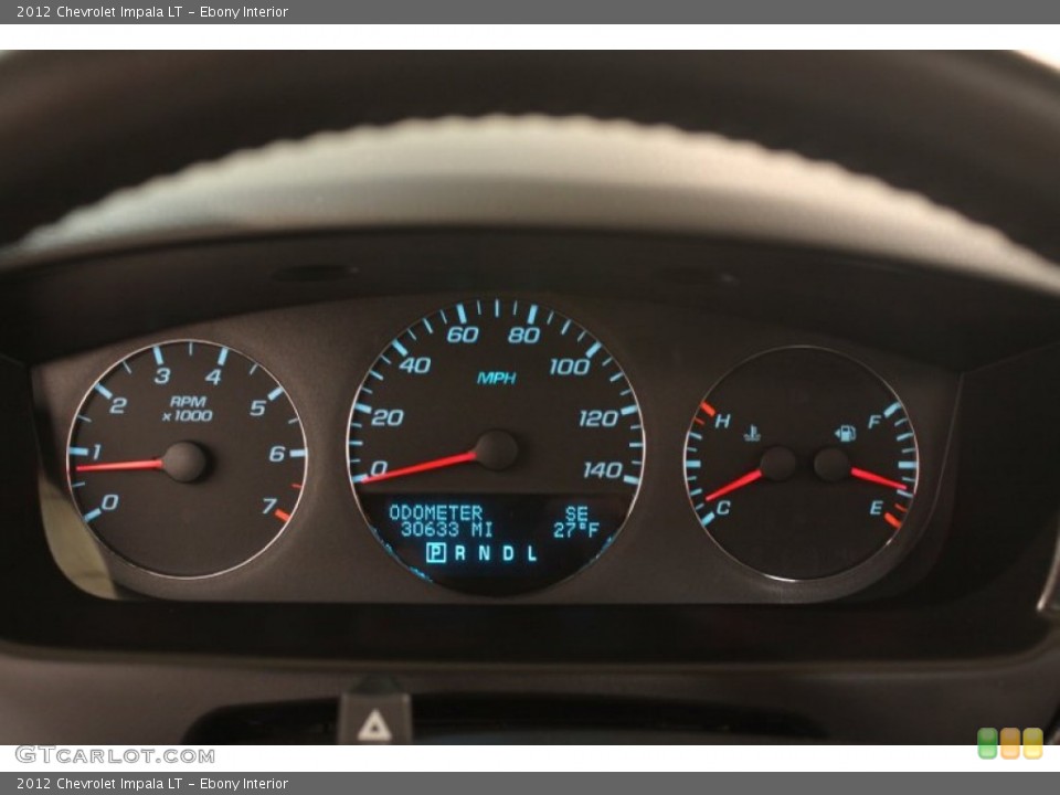 Ebony Interior Gauges for the 2012 Chevrolet Impala LT #77835809
