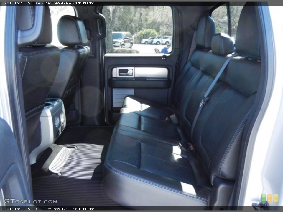 Black Interior Rear Seat for the 2013 Ford F150 FX4 SuperCrew 4x4 #77835840