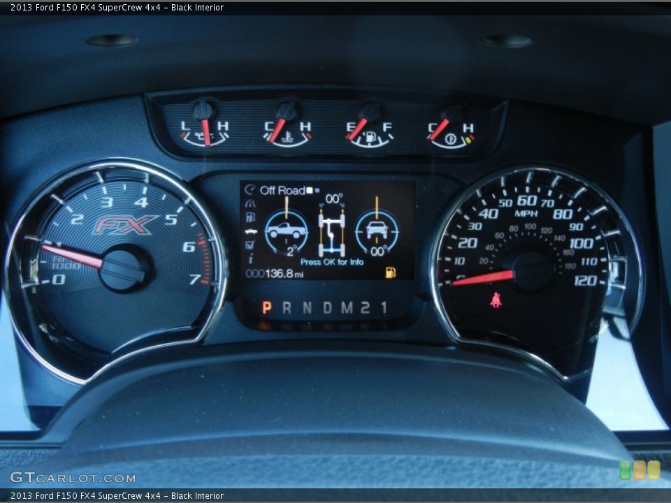 Black Interior Controls for the 2013 Ford F150 FX4 SuperCrew 4x4 #77835885