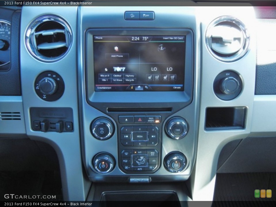 Black Interior Controls for the 2013 Ford F150 FX4 SuperCrew 4x4 #77835903