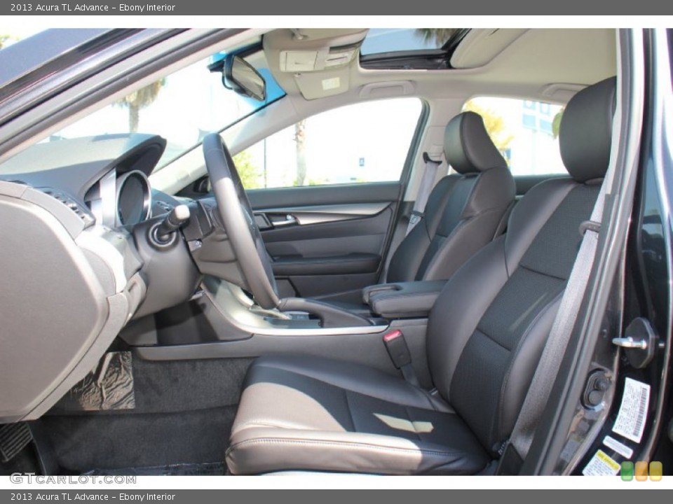 Ebony Interior Front Seat for the 2013 Acura TL Advance #77836272