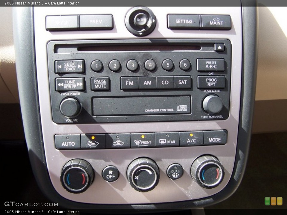 Cafe Latte Interior Controls for the 2005 Nissan Murano S #77836382