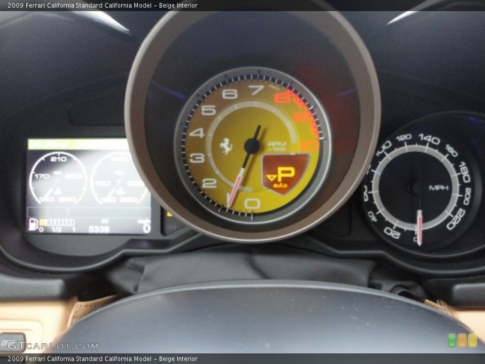 Beige Interior Gauges for the 2009 Ferrari California  #77836615