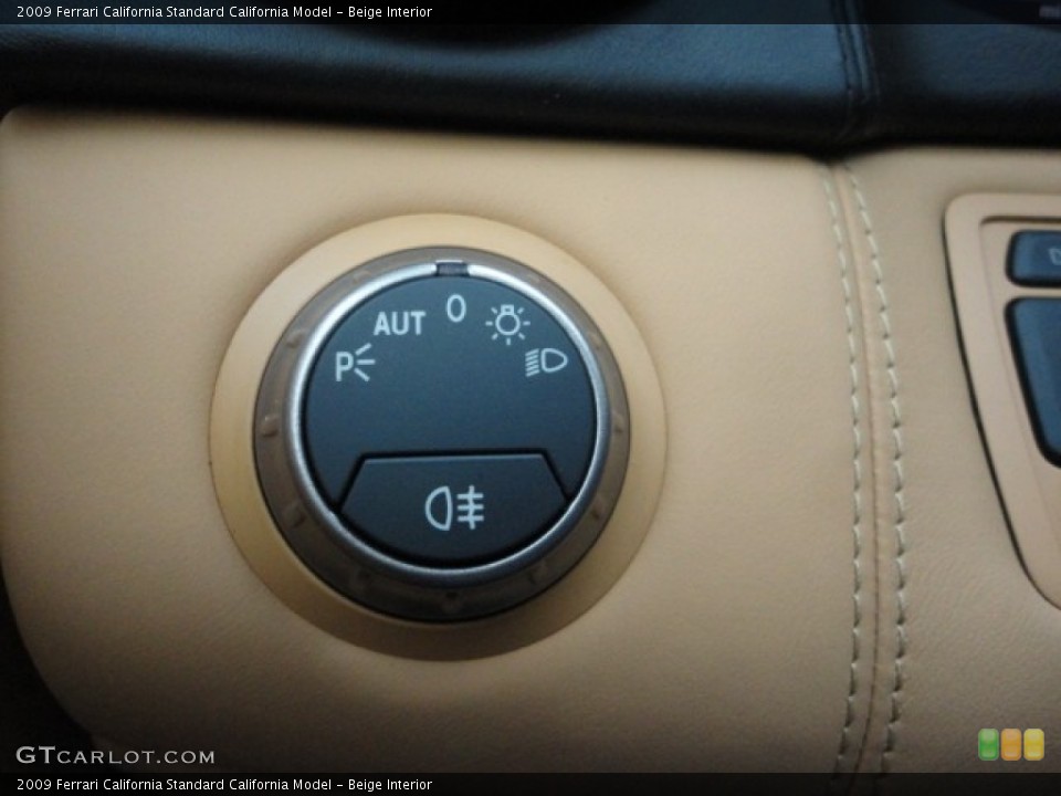 Beige Interior Controls for the 2009 Ferrari California  #77836653