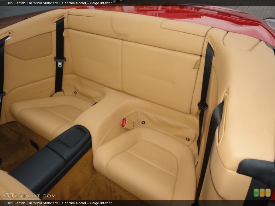 Beige Interior Rear Seat for the 2009 Ferrari California  #77836975