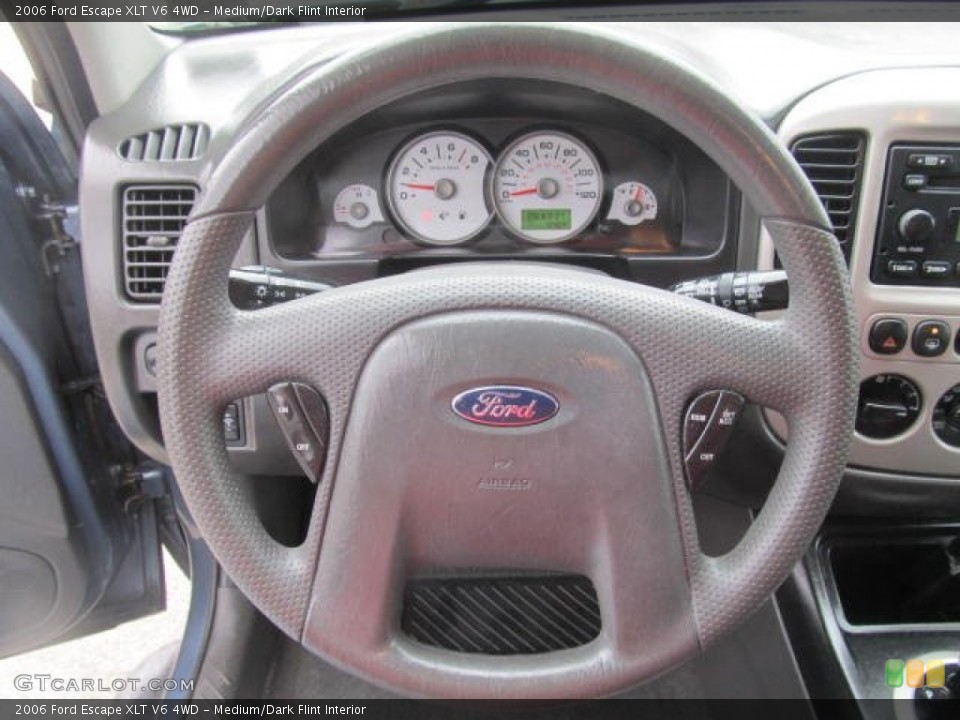 Medium/Dark Flint Interior Steering Wheel for the 2006 Ford Escape XLT V6 4WD #77837034