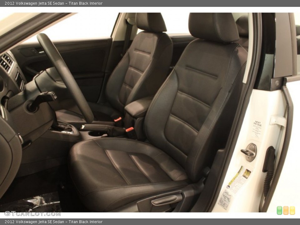 Titan Black Interior Front Seat for the 2012 Volkswagen Jetta SE Sedan #77837293