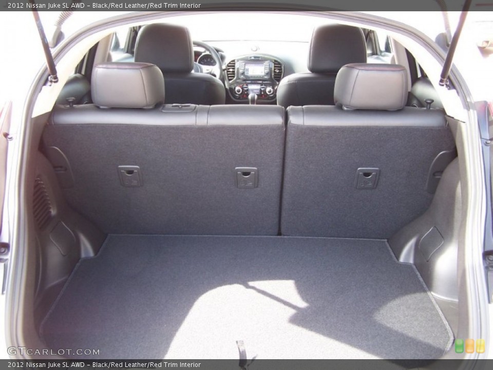 Black/Red Leather/Red Trim Interior Trunk for the 2012 Nissan Juke SL AWD #77837568