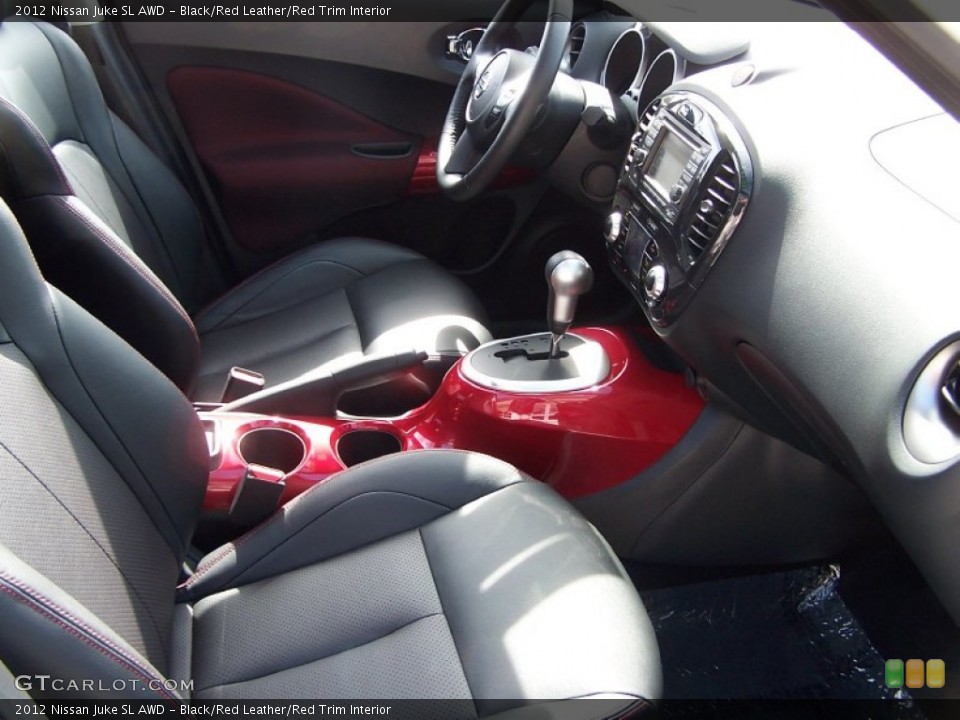 Black/Red Leather/Red Trim Interior Photo for the 2012 Nissan Juke SL AWD #77837754