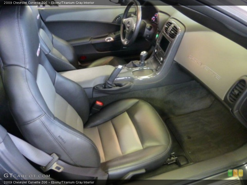 Ebony/Titanium Gray Interior Photo for the 2009 Chevrolet Corvette Z06 #77837918