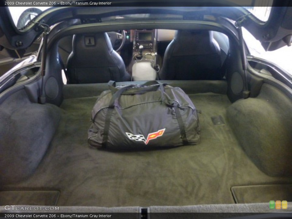 Ebony/Titanium Gray Interior Trunk for the 2009 Chevrolet Corvette Z06 #77837964