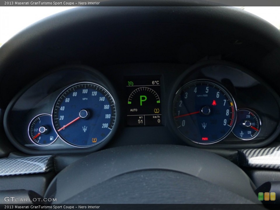 Nero Interior Gauges for the 2013 Maserati GranTurismo Sport Coupe #77838353