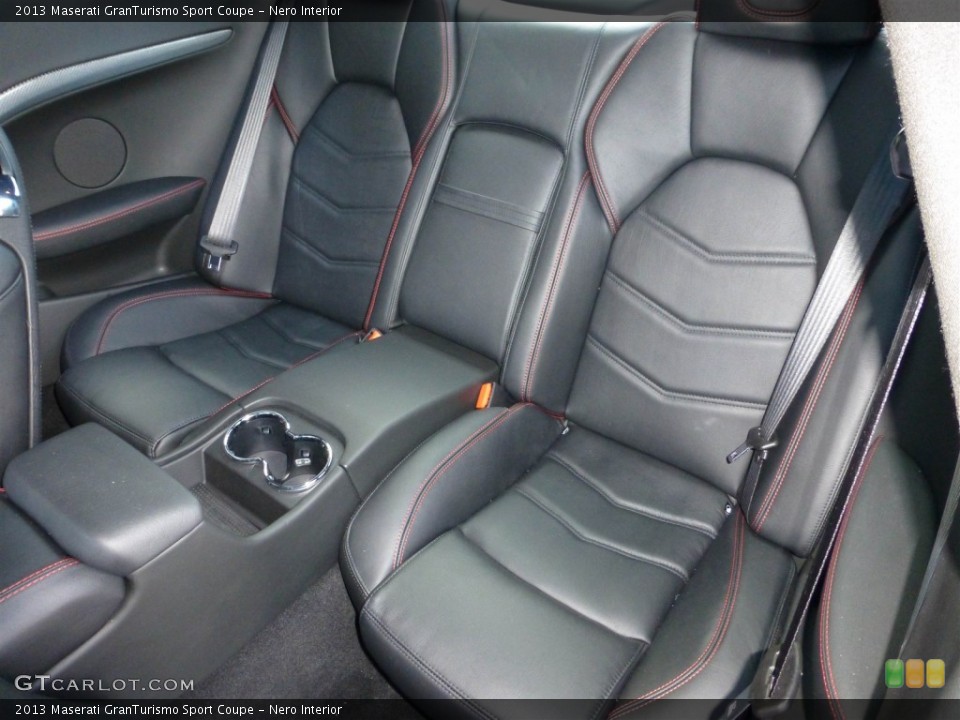 Nero Interior Rear Seat for the 2013 Maserati GranTurismo Sport Coupe #77838596