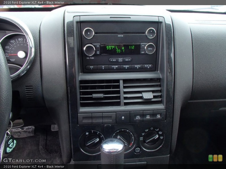 Black Interior Controls for the 2010 Ford Explorer XLT 4x4 #77838903