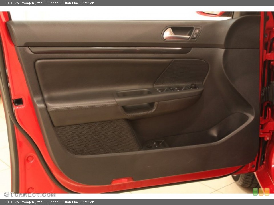 Titan Black Interior Door Panel for the 2010 Volkswagen Jetta SE Sedan #77839107