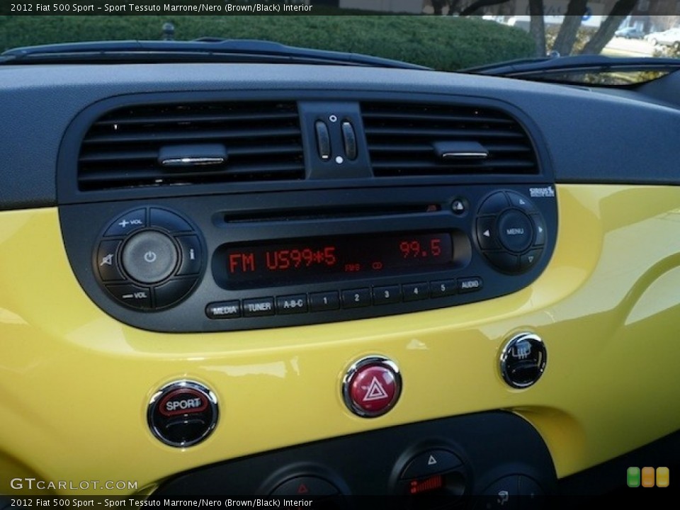 Sport Tessuto Marrone/Nero (Brown/Black) Interior Audio System for the 2012 Fiat 500 Sport #77839146