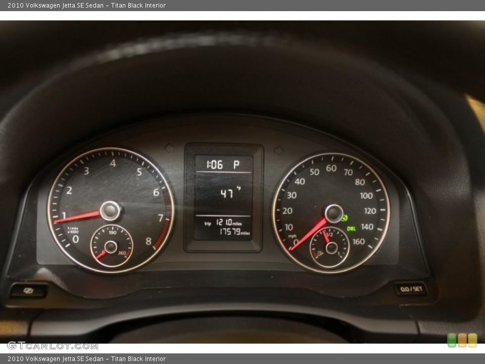 Titan Black Interior Gauges for the 2010 Volkswagen Jetta SE Sedan #77839183