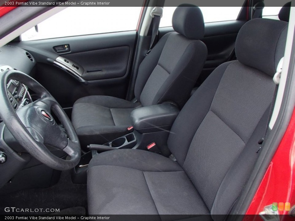 Graphite Interior Front Seat for the 2003 Pontiac Vibe  #77839194