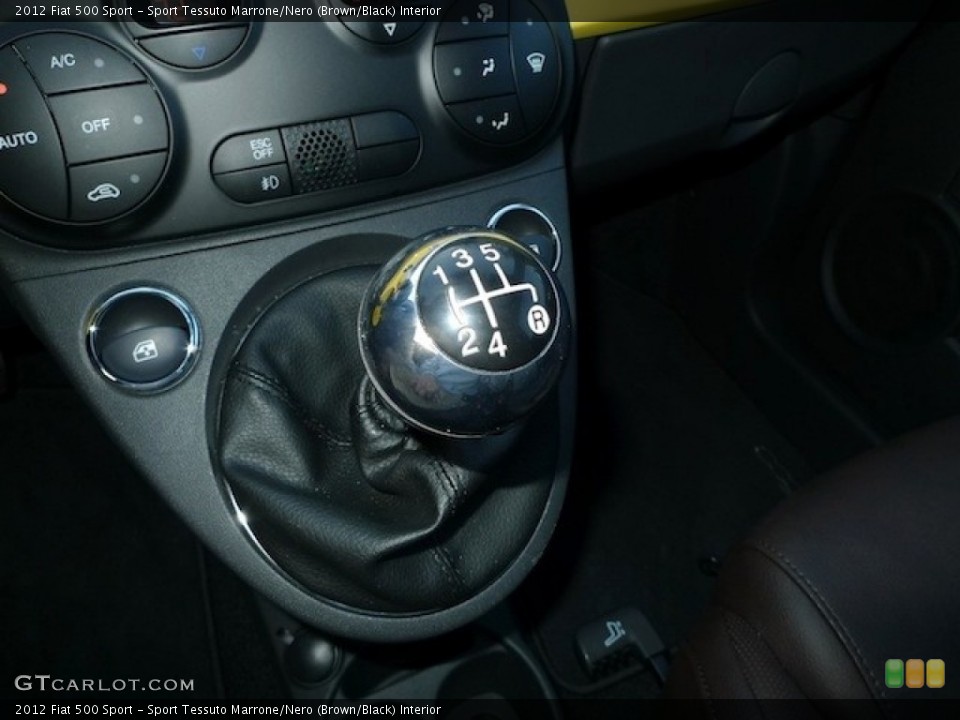Sport Tessuto Marrone/Nero (Brown/Black) Interior Transmission for the 2012 Fiat 500 Sport #77839197