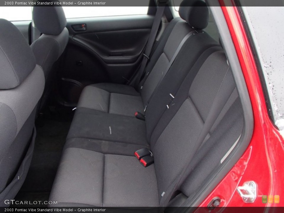 Graphite Interior Rear Seat for the 2003 Pontiac Vibe  #77839212