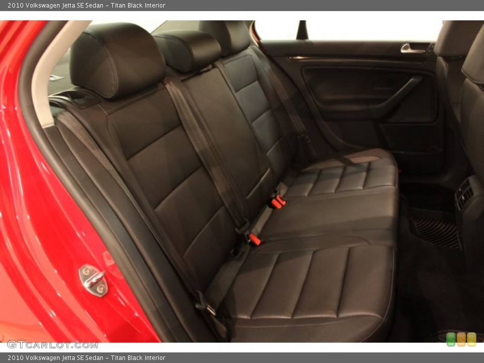 Titan Black Interior Rear Seat for the 2010 Volkswagen Jetta SE Sedan #77839363