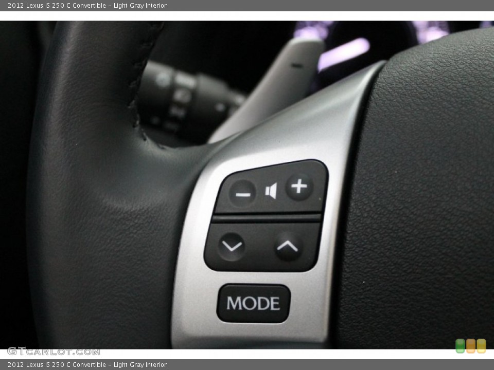 Light Gray Interior Controls for the 2012 Lexus IS 250 C Convertible #77839517