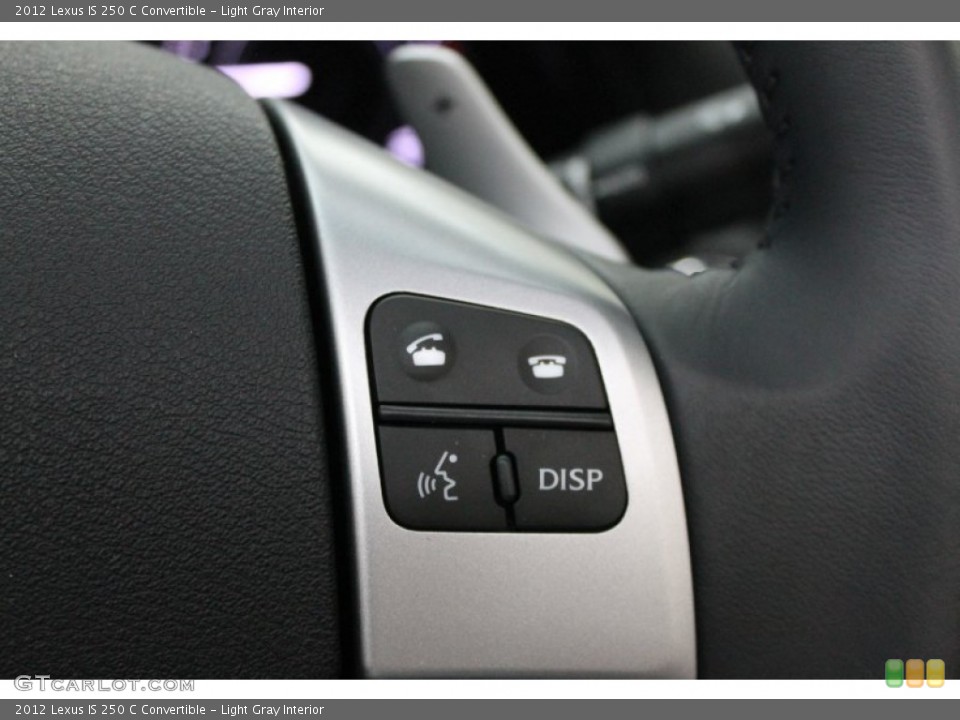 Light Gray Interior Controls for the 2012 Lexus IS 250 C Convertible #77839533
