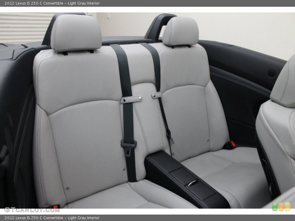Light Gray Interior Rear Seat for the 2012 Lexus IS 250 C Convertible #77839602