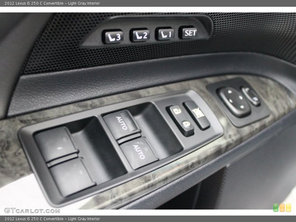 Light Gray Interior Controls for the 2012 Lexus IS 250 C Convertible #77839620
