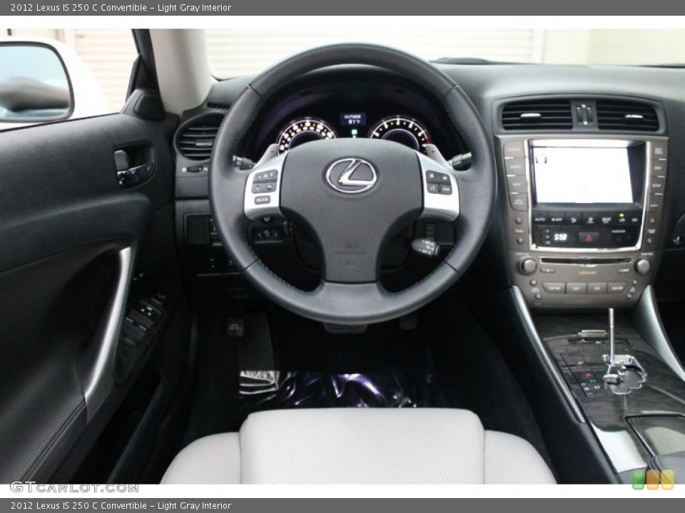 Light Gray Interior Dashboard for the 2012 Lexus IS 250 C Convertible #77839722