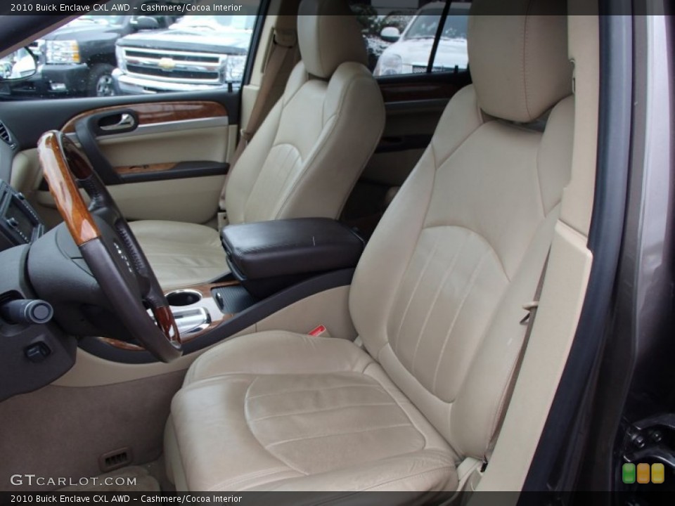 Cashmere/Cocoa Interior Front Seat for the 2010 Buick Enclave CXL AWD #77840052