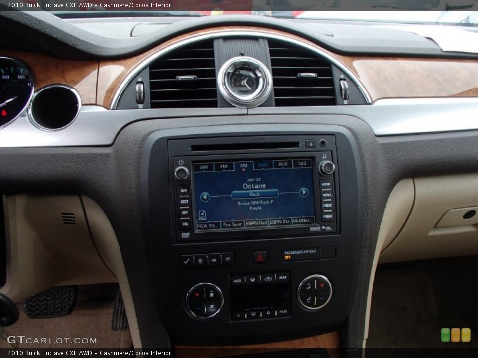 Cashmere/Cocoa Interior Controls for the 2010 Buick Enclave CXL AWD #77840188
