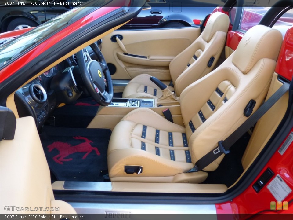 Beige Interior Front Seat for the 2007 Ferrari F430 Spider F1 #77840358