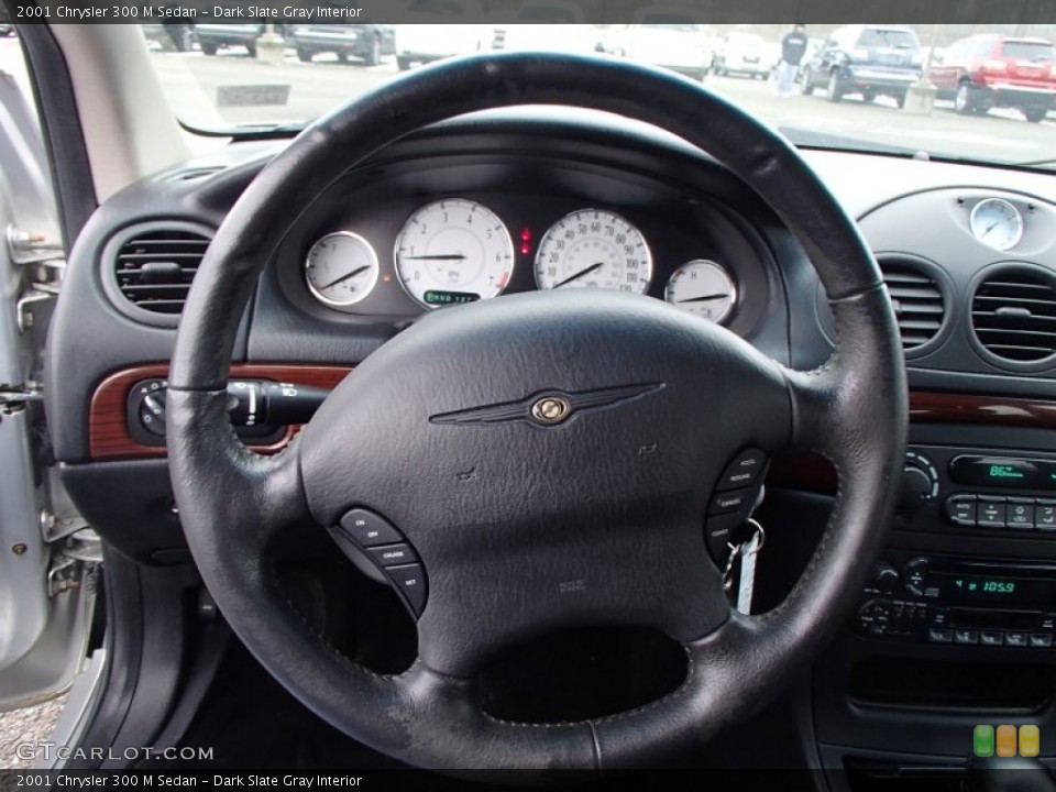 Dark Slate Gray Interior Steering Wheel for the 2001 Chrysler 300 M Sedan #77841015