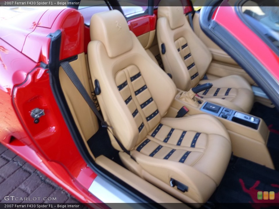 Beige Interior Front Seat for the 2007 Ferrari F430 Spider F1 #77841018