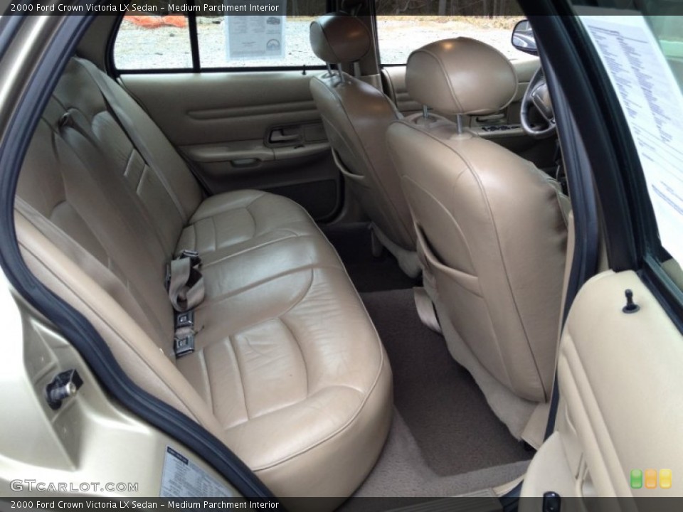 Medium Parchment Interior Rear Seat for the 2000 Ford Crown Victoria LX Sedan #77841543