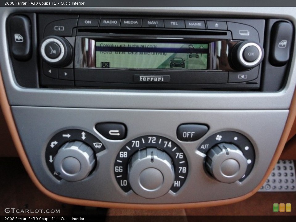 Cuoio Interior Controls for the 2008 Ferrari F430 Coupe F1 #77841765